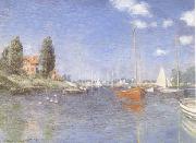 The Red Boats Argenteuil (mk09), Claude Monet